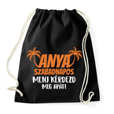 PRINTFASHION Anya szabadnapos - Sportzsák, Tornazsák - Fekete tornazsák