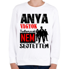 PRINTFASHION anya vagyok tudtam csak.... - Gyerek pulóver - Fehér gyerek pulóver, kardigán