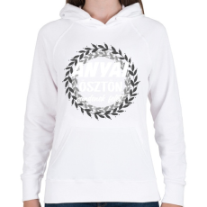 PRINTFASHION anyai ösztön kerek fehér - Női kapucnis pulóver - Fehér