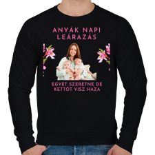 PRINTFASHION Anyák napi leárazás - Férfi pulóver - Fekete férfi pulóver, kardigán