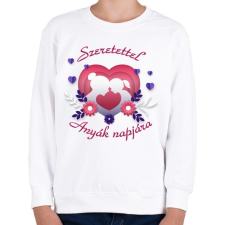 PRINTFASHION Anyák napja - Gyerek pulóver - Fehér gyerek pulóver, kardigán