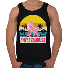PRINTFASHION Anyaszaurusz - lány - Férfi atléta - Fekete