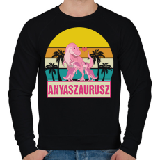 PRINTFASHION Anyaszaurusz - lány - Férfi pulóver - Fekete