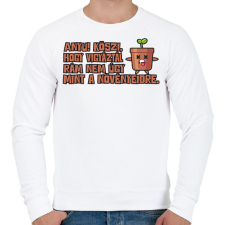 PRINTFASHION Anyu köszi hogy vigyáztál rám - Férfi pulóver - Fehér férfi pulóver, kardigán