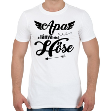 PRINTFASHION Apa, a lánya első hőse 2 - Férfi póló - Fehér férfi póló