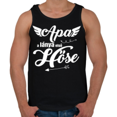 PRINTFASHION Apa, a lánya első hőse - Férfi atléta - Fekete