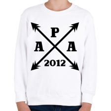 PRINTFASHION apa egyedi évszámmal fekete - Gyerek pulóver - Fehér gyerek pulóver, kardigán