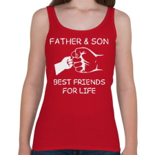PRINTFASHION Apa és fia - Női atléta - Cseresznyepiros női trikó
