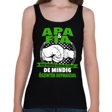 PRINTFASHION Apa és Fia - Női atléta - Fekete