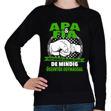 PRINTFASHION Apa és Fia - Női pulóver - Fekete női pulóver, kardigán
