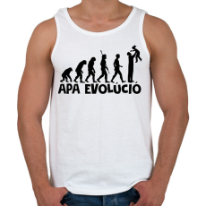 PRINTFASHION APA EVOLÚCIÓ - Férfi atléta - Fehér