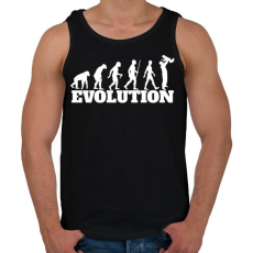 PRINTFASHION APA evolúció - Férfi atléta - Fekete