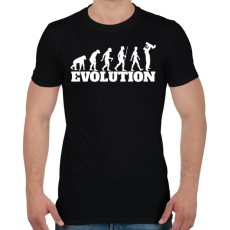 PRINTFASHION APA evolúció - Férfi póló - Fekete