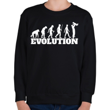 PRINTFASHION APA evolúció - Gyerek pulóver - Fekete gyerek pulóver, kardigán