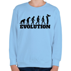 PRINTFASHION APA evolúció - Gyerek pulóver - Világoskék