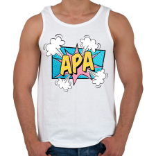 PRINTFASHION Apa - Férfi atléta - Fehér atléta, trikó