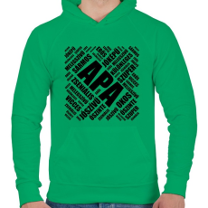 PRINTFASHION APA - Férfi kapucnis pulóver - Zöld