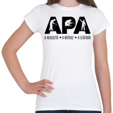 PRINTFASHION Apa - hegesztő - Női póló - Fehér
