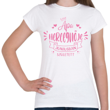PRINTFASHION Apa hercegnője - Hónappal - Női póló - Fehér női póló