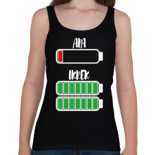 PRINTFASHION Apa - Ikrek - Női atléta - Fekete női trikó