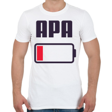 PRINTFASHION Apa kimerült - Férfi póló - Fehér férfi póló