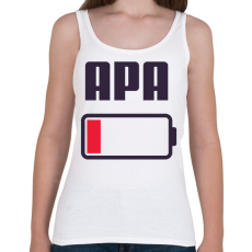 PRINTFASHION Apa kimerült - Női atléta - Fehér