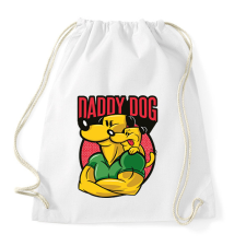 PRINTFASHION Apa kutya - Sportzsák, Tornazsák - Fehér tornazsák