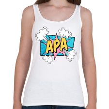 PRINTFASHION Apa - Női atléta - Fehér női trikó