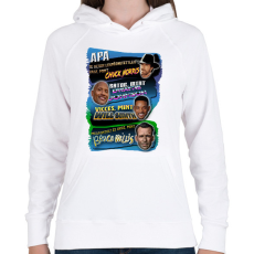 PRINTFASHION Apa - Női kapucnis pulóver - Fehér
