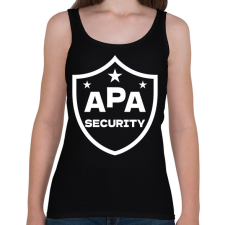 PRINTFASHION Apa security fehér - Női atléta - Fekete női trikó