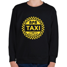 PRINTFASHION Apa taxi szolgálat - Gyerek pulóver - Fekete gyerek pulóver, kardigán