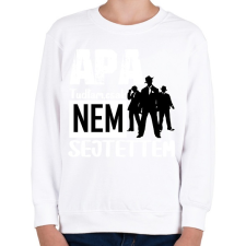 PRINTFASHION APA tudtam csak...fehér - Gyerek pulóver - Fehér gyerek pulóver, kardigán