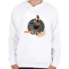 PRINTFASHION apa valamihez értek - Gyerek kapucnis pulóver - Fehér gyerek pulóver, kardigán