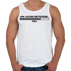 PRINTFASHION Apa viccek betöltése - Férfi atléta - Fehér