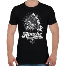 PRINTFASHION Apacs - Férfi póló - Fekete férfi póló