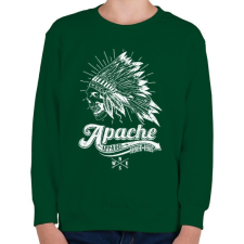 PRINTFASHION Apacs - Gyerek pulóver - Sötétzöld gyerek pulóver, kardigán