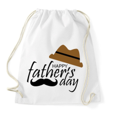 PRINTFASHION Apák napja bajusz - Sportzsák, Tornazsák - Fehér tornazsák