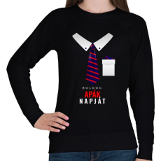 PRINTFASHION Apák napja Elegance - Női pulóver - Fekete