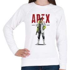 PRINTFASHION Apex Crypto - Női pulóver - Fehér női pulóver, kardigán