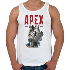 PRINTFASHION Apex Gibraltár - Férfi atléta - Fehér atléta, trikó