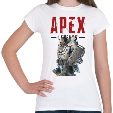 PRINTFASHION Apex Gibraltár - Női póló - Fehér