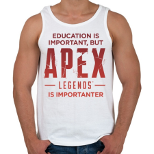 PRINTFASHION Apex Is Importanter (Red) - Férfi atléta - Fehér atléta, trikó