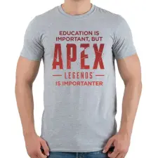 PRINTFASHION Apex Is Importanter (Red) - Férfi póló - Sport szürke férfi póló