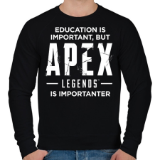 PRINTFASHION Apex Is Importanter (White) - Férfi pulóver - Fekete férfi pulóver, kardigán