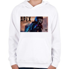 PRINTFASHION Apex Legend Revenant - Gyerek kapucnis pulóver - Fehér