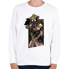 PRINTFASHION Apex Legends Bloodhound - Gyerek pulóver - Fehér