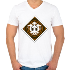 PRINTFASHION Apex Legends Bloodhound Jelvény (Badge) - Férfi V-nyakú póló - Fehér férfi póló