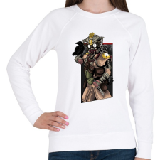 PRINTFASHION Apex Legends Bloodhound - Női pulóver - Fehér női pulóver, kardigán