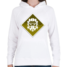 PRINTFASHION Apex Legends Caustic Jelvény (Badge) - Női kapucnis pulóver - Fehér női pulóver, kardigán