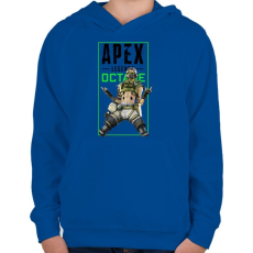 PRINTFASHION Apex Legends Octane - Gyerek kapucnis pulóver - Királykék